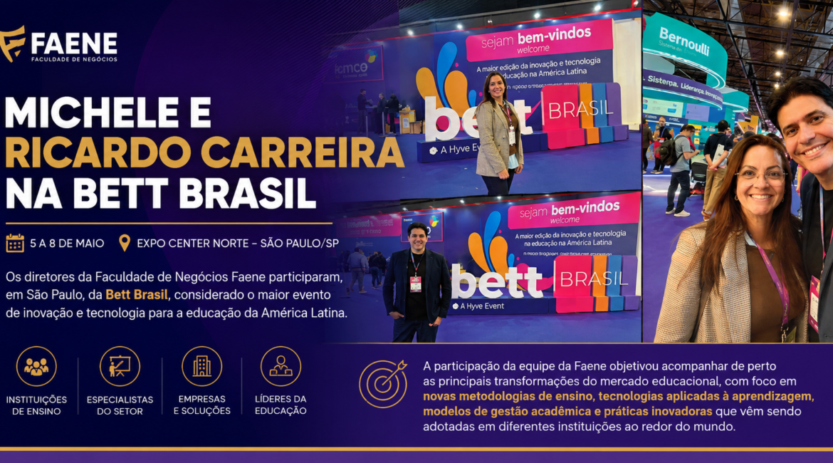 Michele e Ricardo Carreira na Bett Brasil